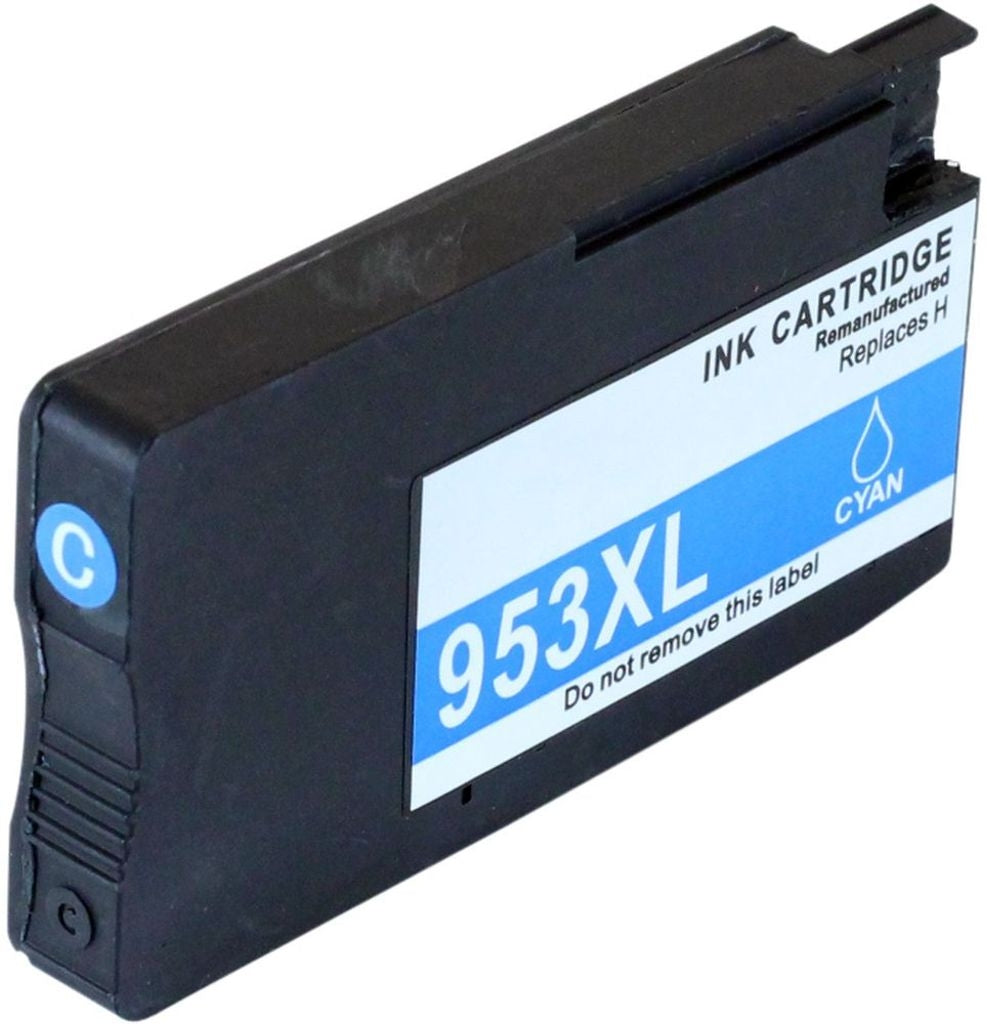 Compatible with 953XL (F6U16AE) cyan ink cartridge for HP