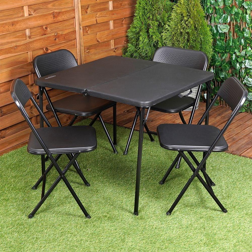 Complete garden furniture set for 4 people: Table and chairs