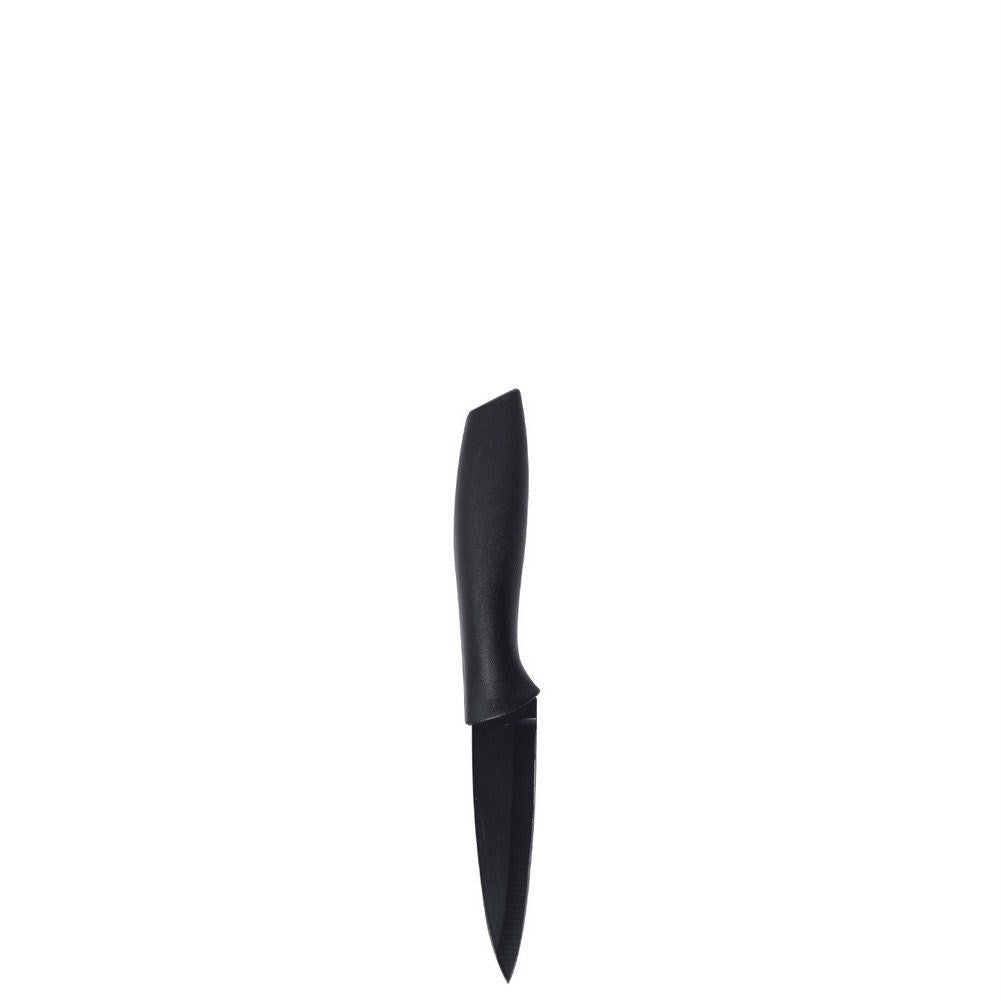 Complete set of 5 black kitchen knives - perfect grip