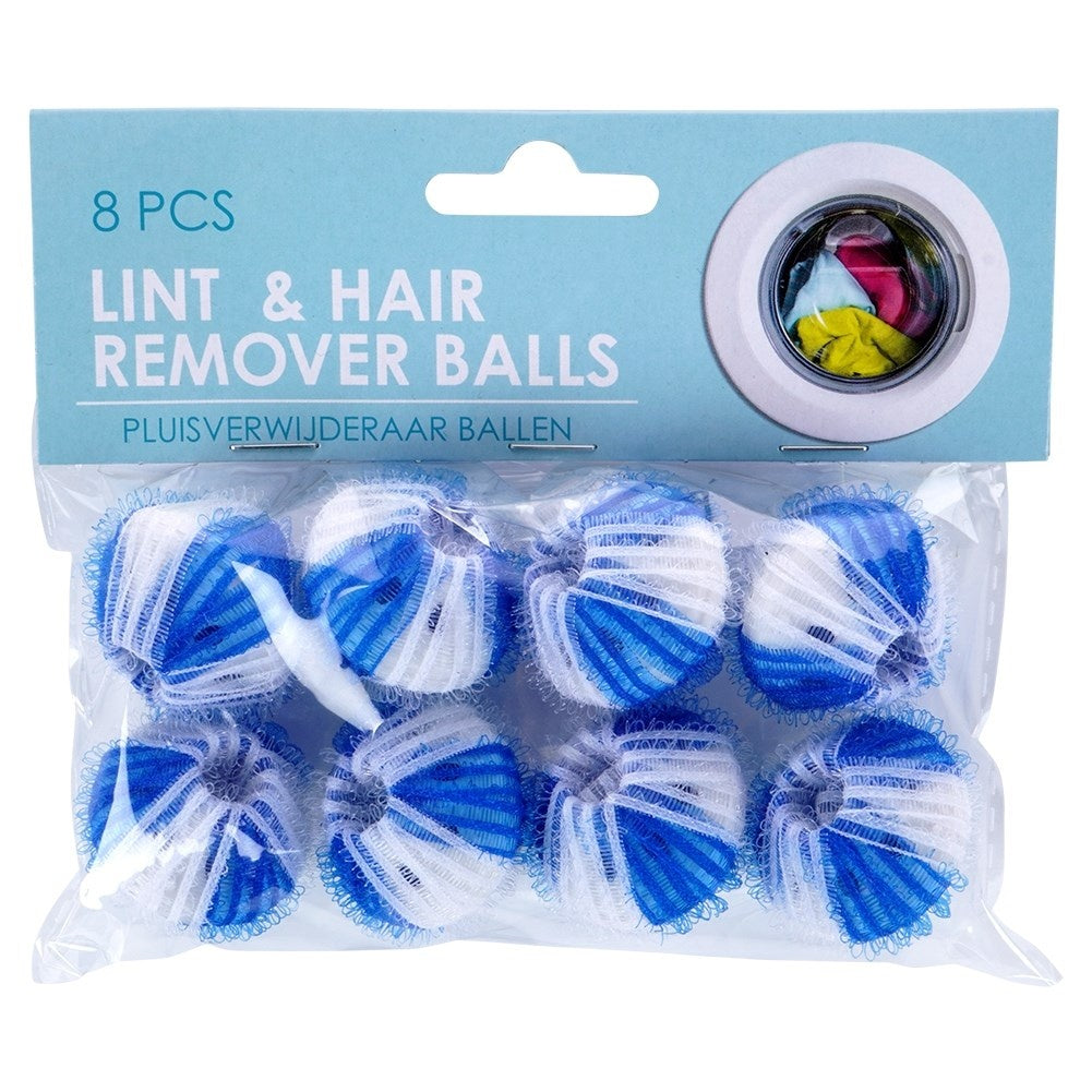 Complete set of 8 reusable laundry balls
