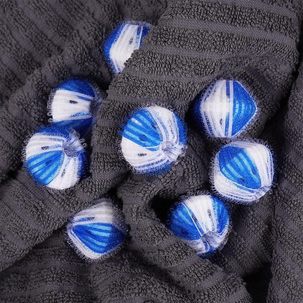 Complete set of 8 reusable laundry balls
