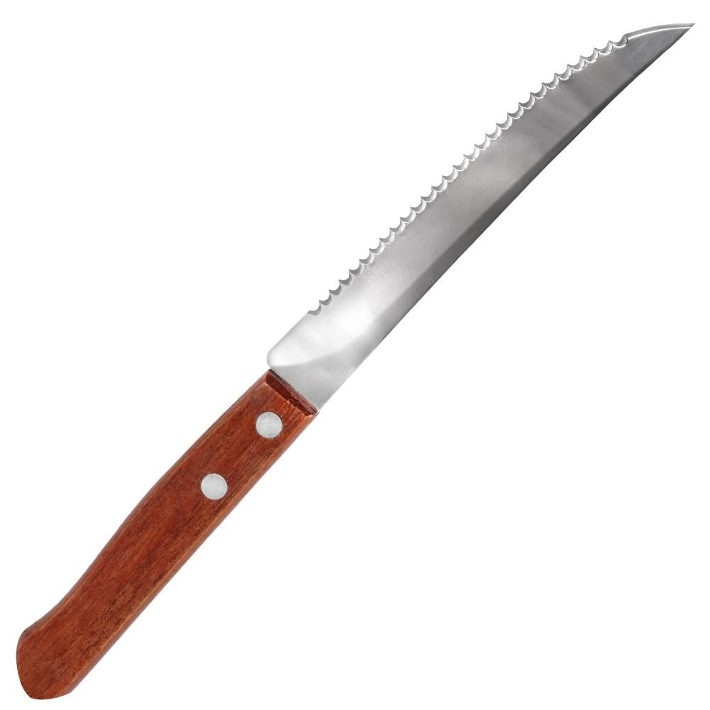 Complete set of six serrated blades for grilling