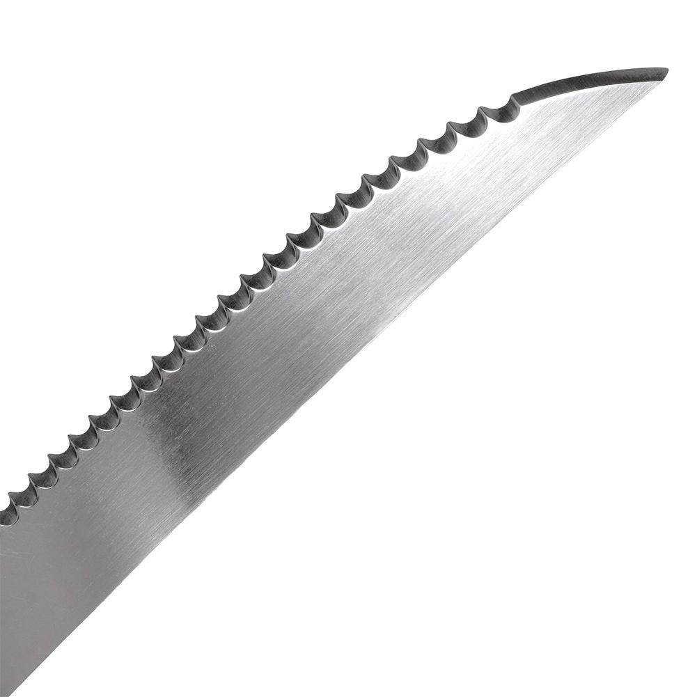 Complete set of six serrated blades for grilling