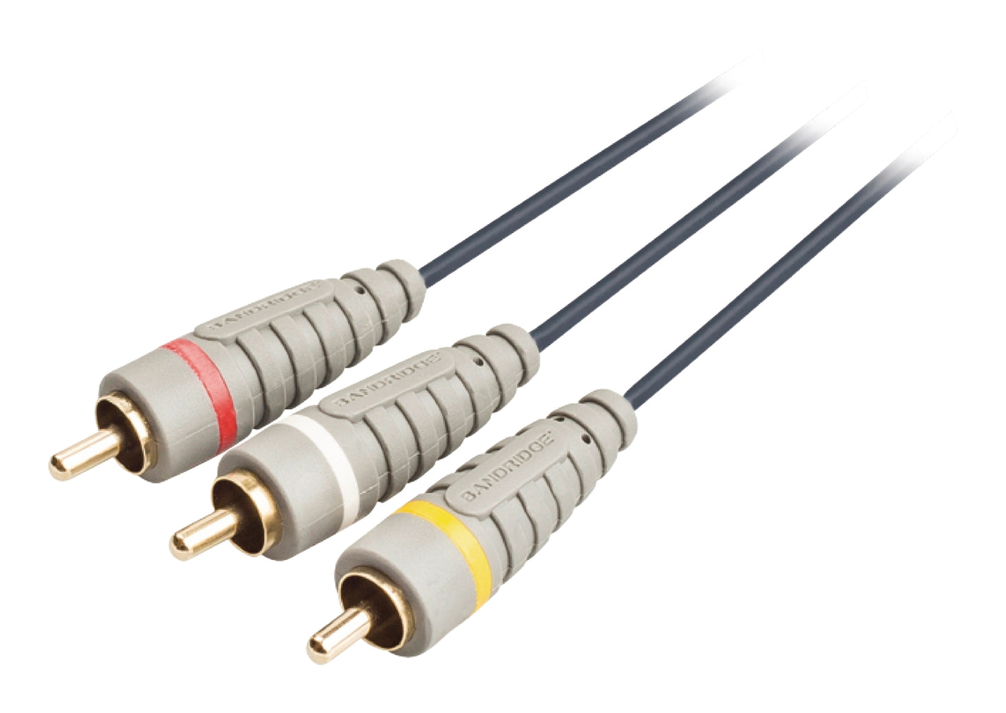 Composite Video Cable 3x RCA Male - 3x RCA Male 10.0 m Blue