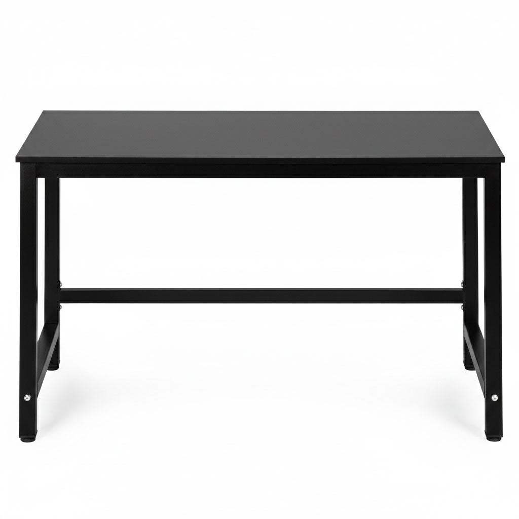 Computer Desk 120x60 cm, Black, MDF & Metal Frame