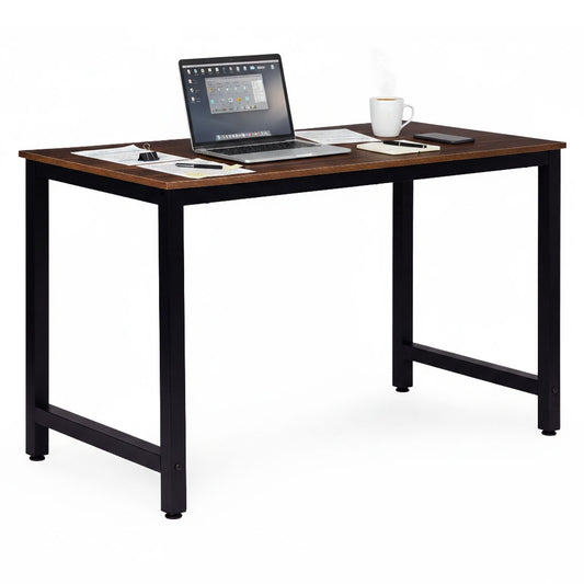 Computer Desk 120x60 cm MDF, Metal Frame, Adjustable Feet
