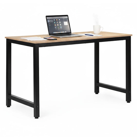 Computer Desk 120x60 cm MDF, Metal Frame, Adjustable Feet