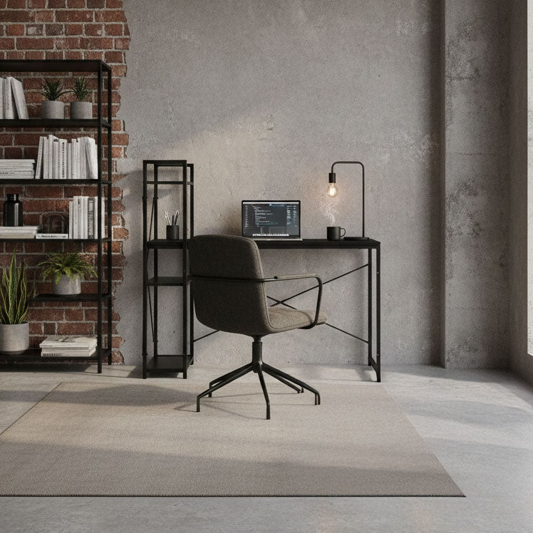 Computer Desk with Shelves, 120x60 cm, Black MDF