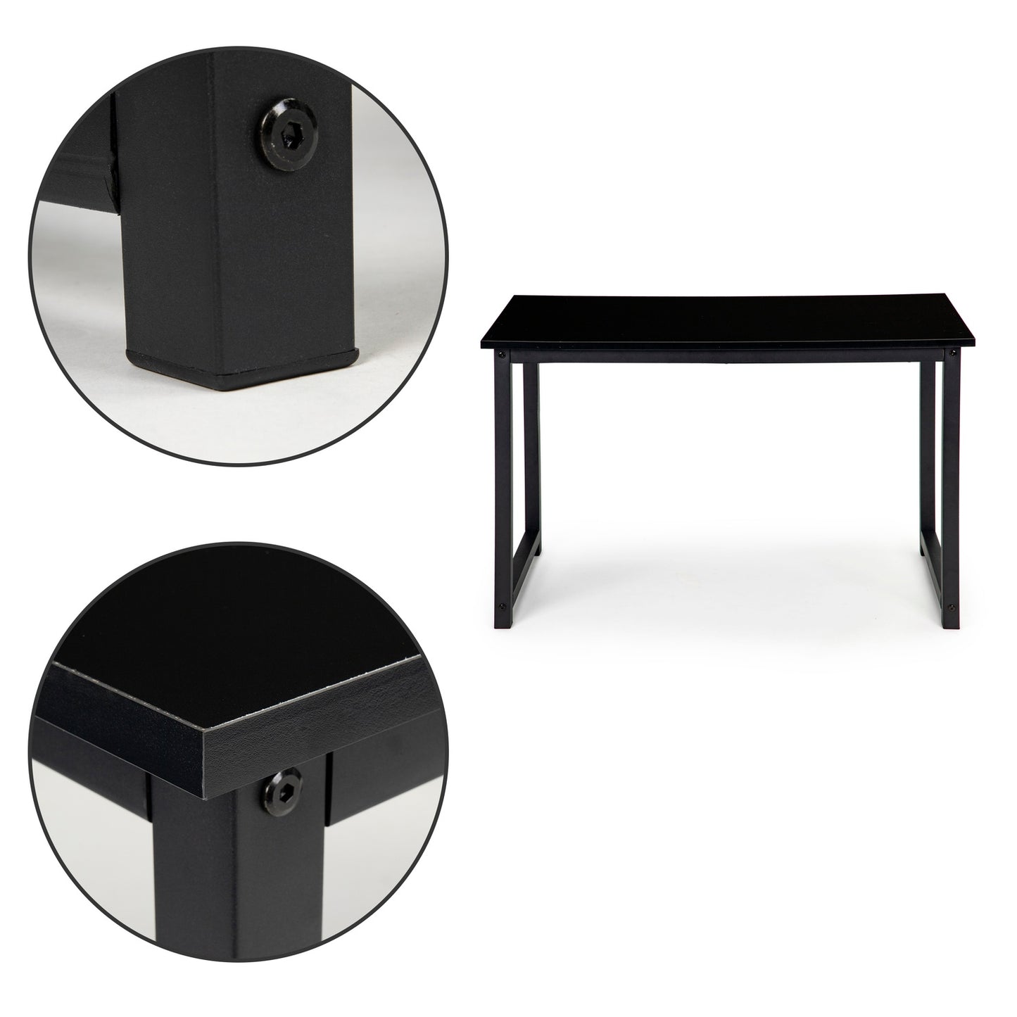 Computer desk, table, gaming table, school, black