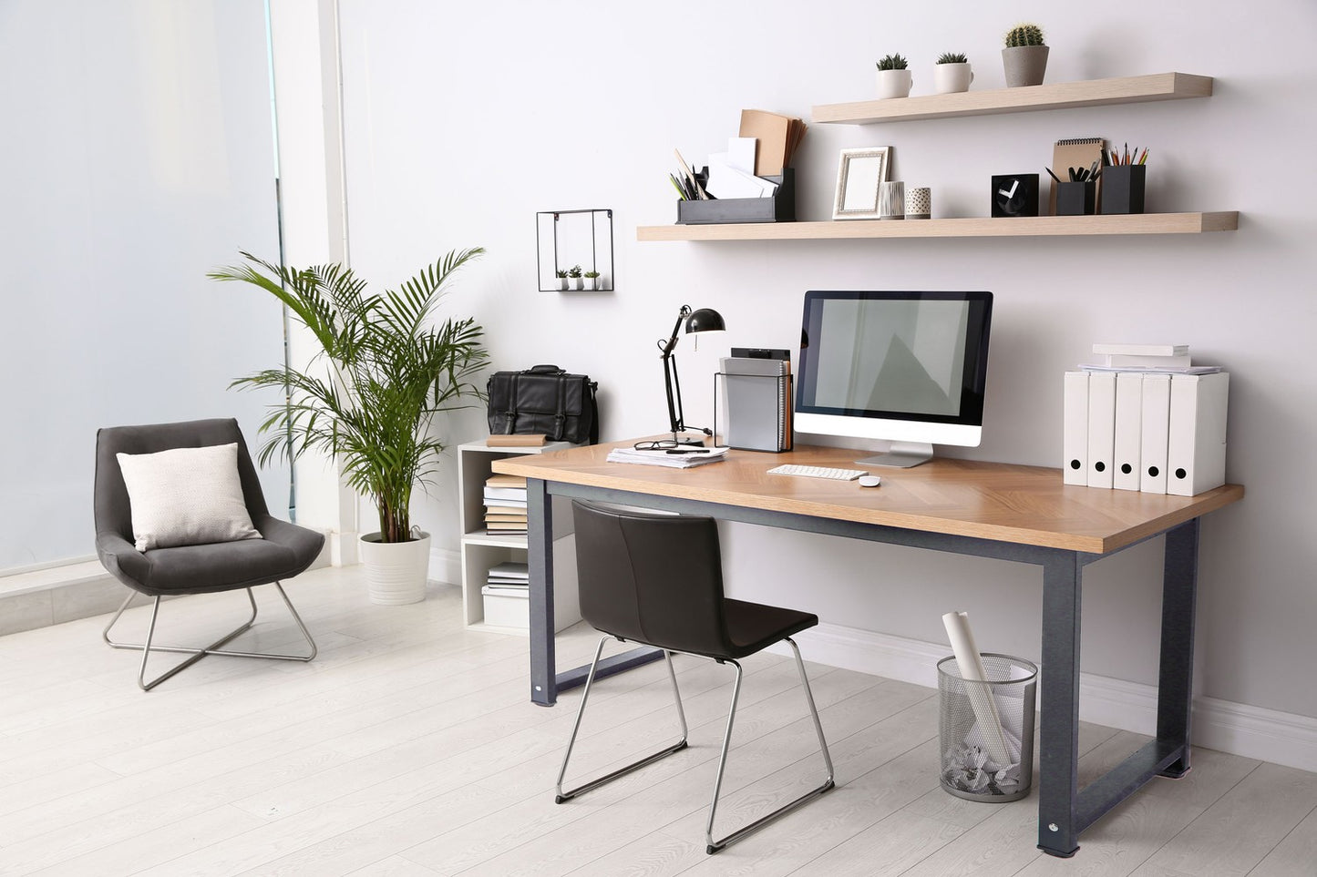 Computer desk, table, gaming table, school, light brown