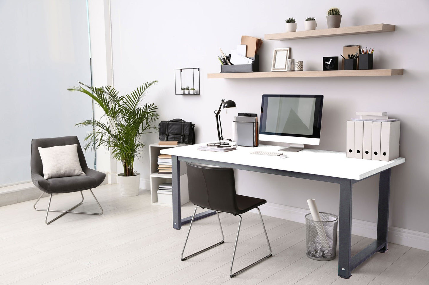 Computer desk, table, gaming table, school, white
