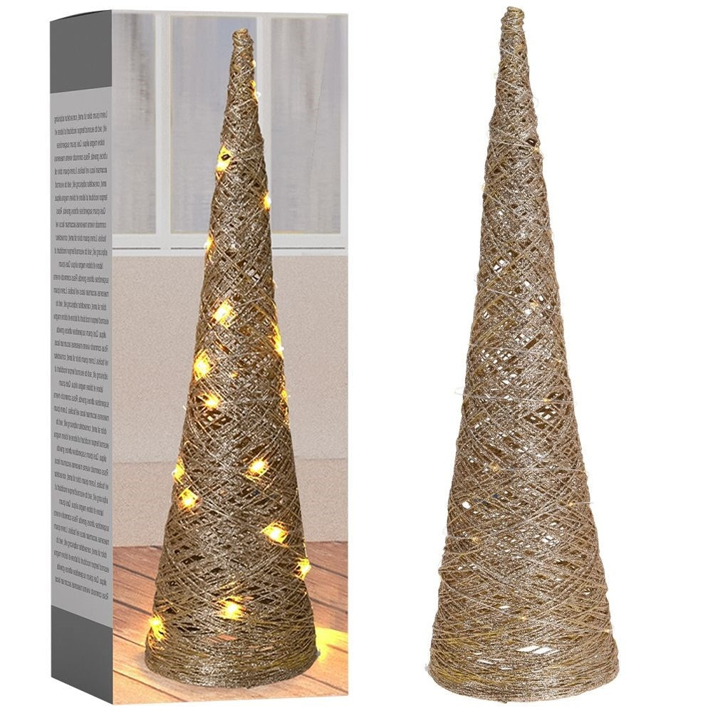 Conform Christmas tree with 40 LED lights - 78 cm high