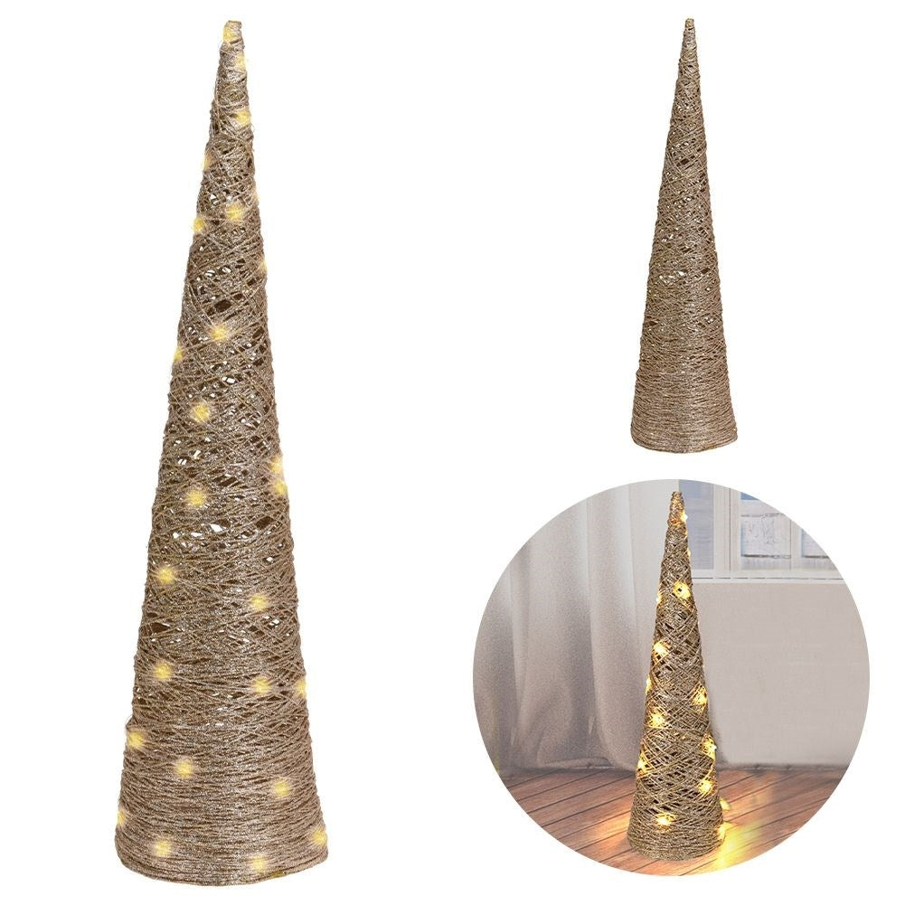 Conform Christmas tree with 40 LED lights - 78 cm high