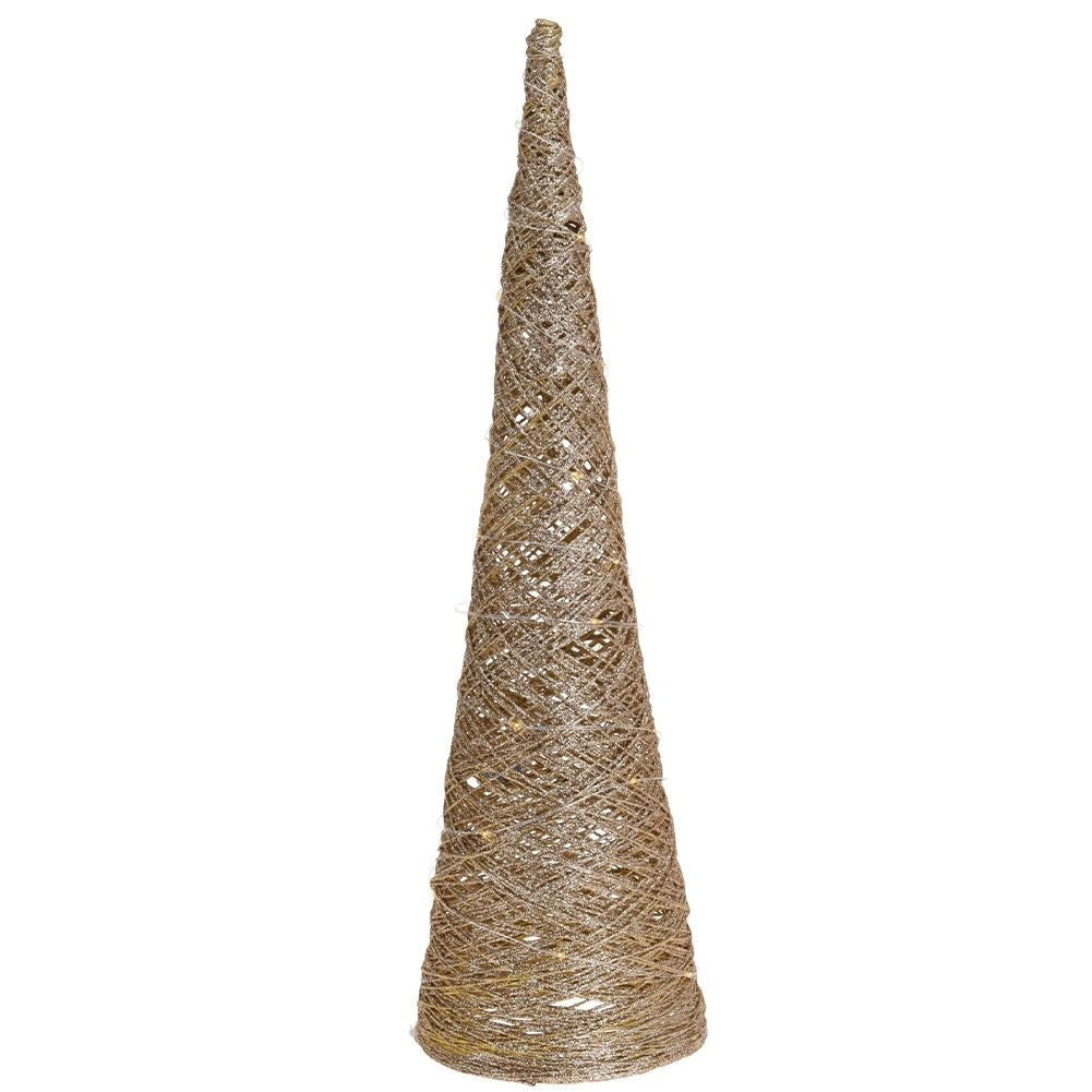 Conform Christmas tree with 40 LED lights - 78 cm high