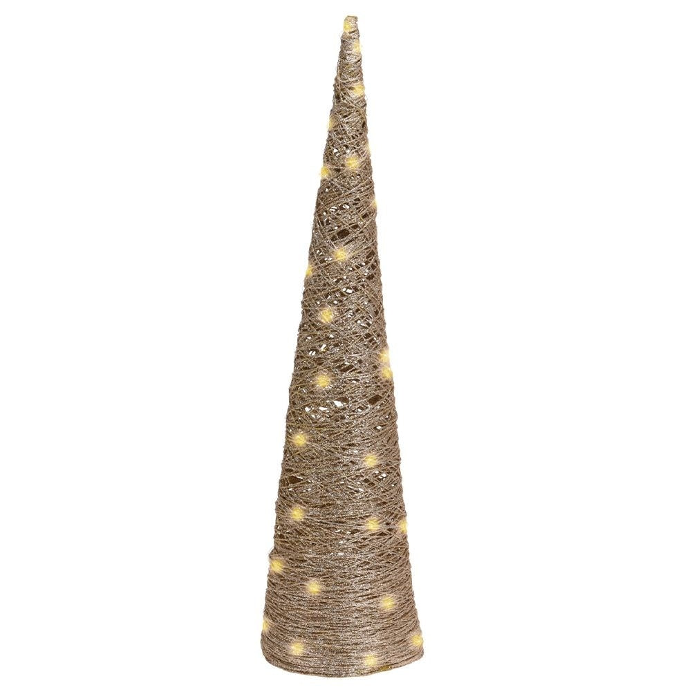 Conform Christmas tree with 40 LED lights - 78 cm high