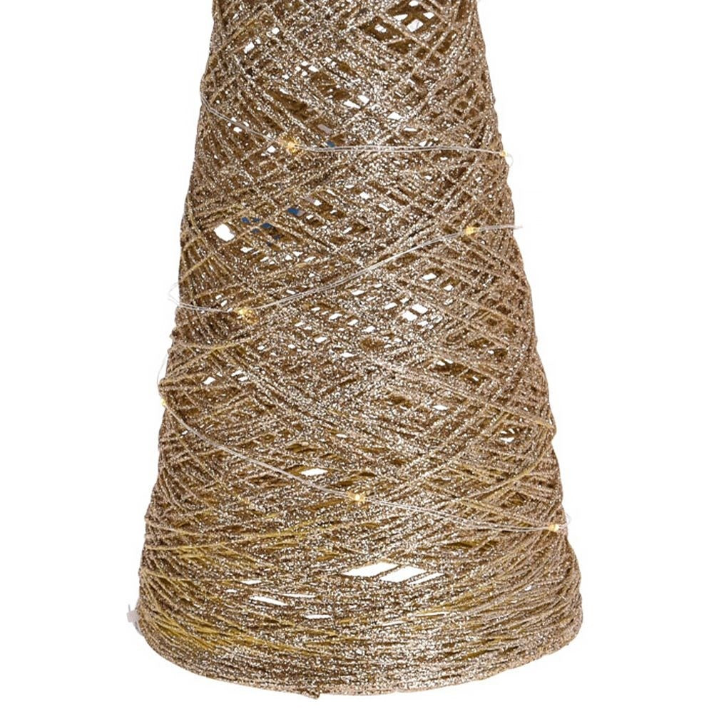 Conform Christmas tree with 40 LED lights - 78 cm high