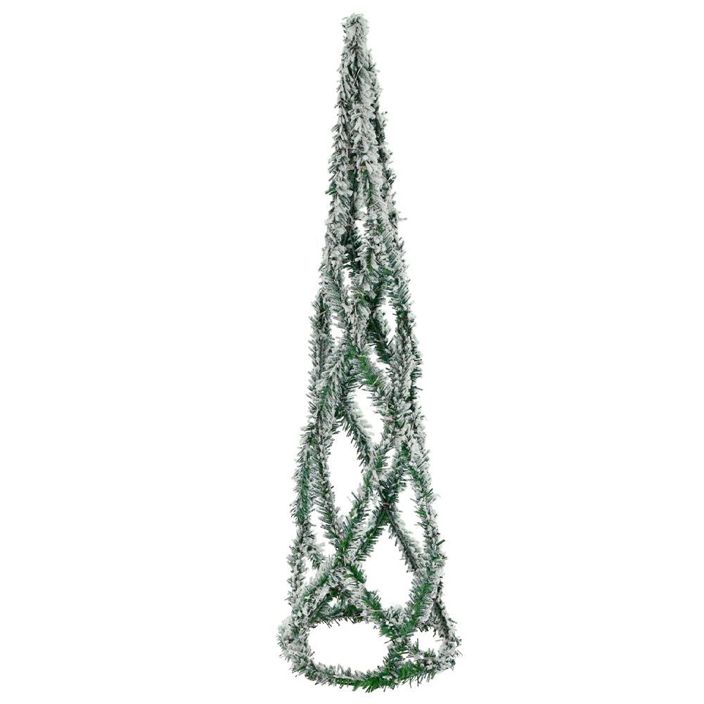 Conform Christmas tree with LED lights and Snow effect, 60 cm