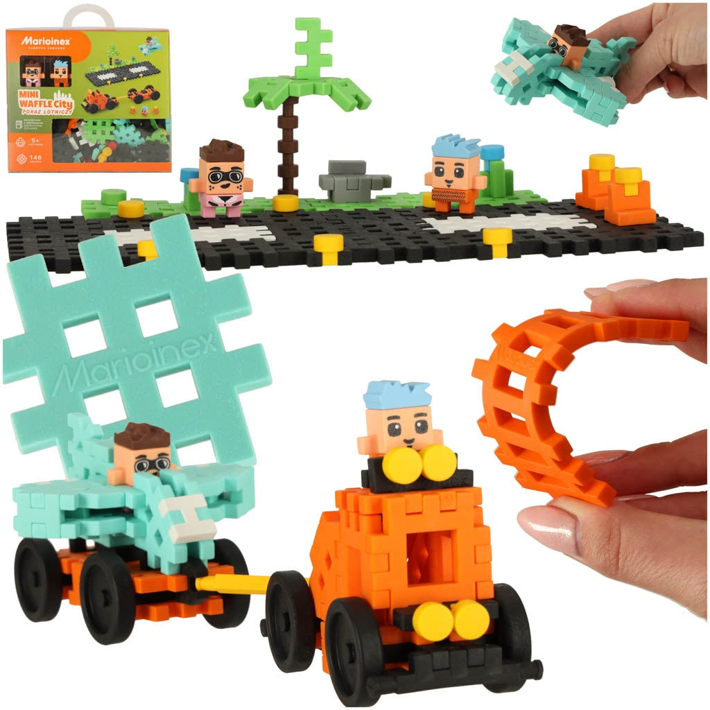 Construction blocks mini waffle air show 148 pieces