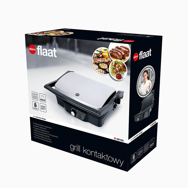 Contact grill GK150 FLAAT ELDOM panini 2000W