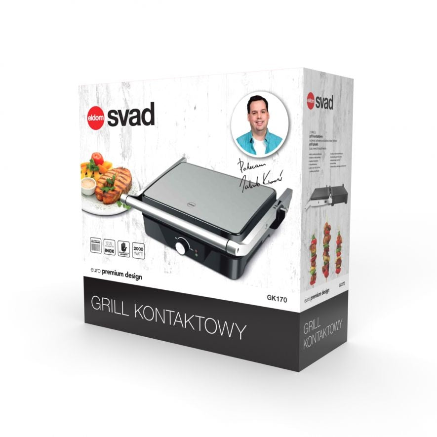 Contact grill GK170 svad ELDOM foldable electric grill