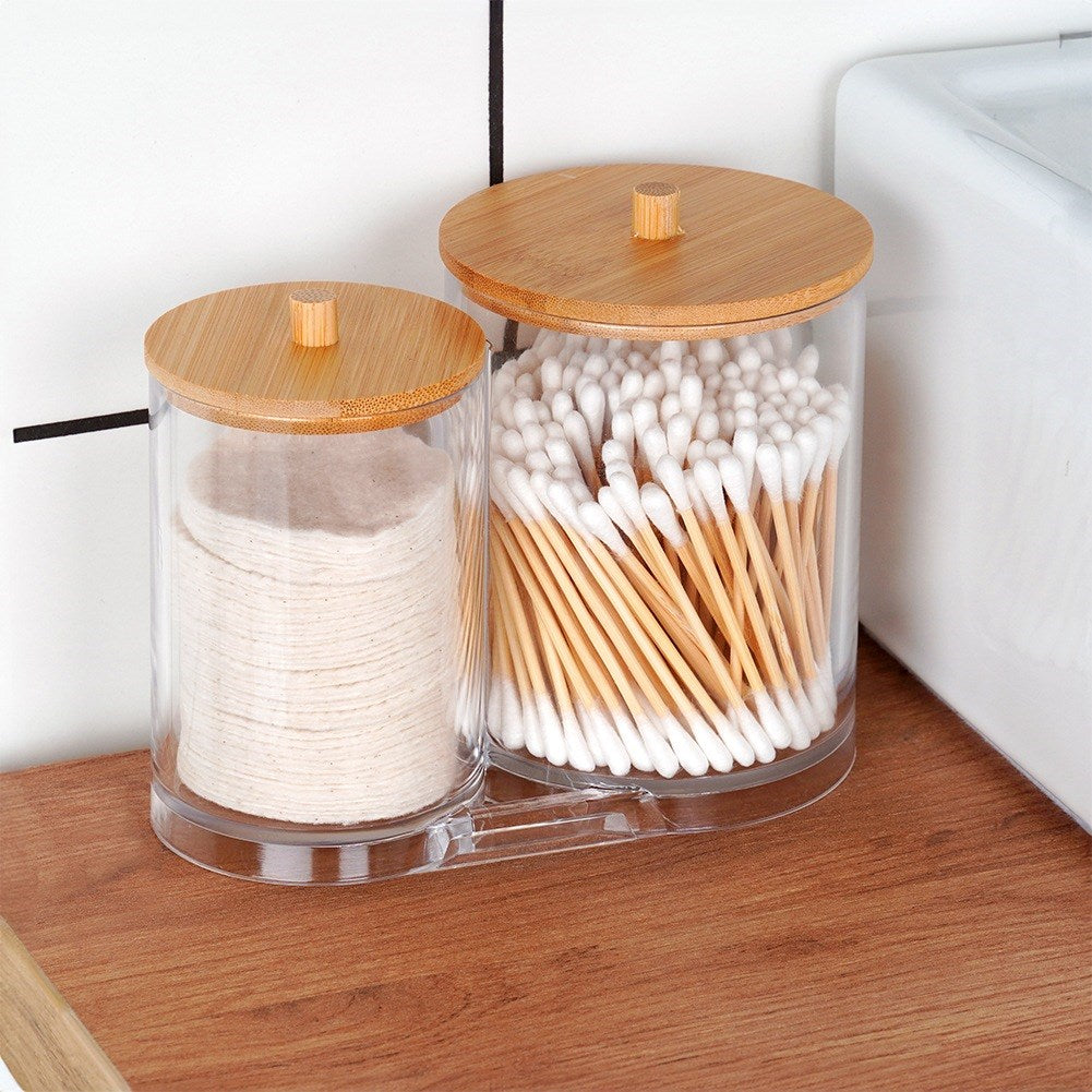Container for cotton buds and cosmetic pads