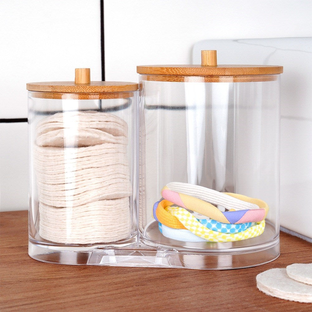 Container for cotton buds and cosmetic pads
