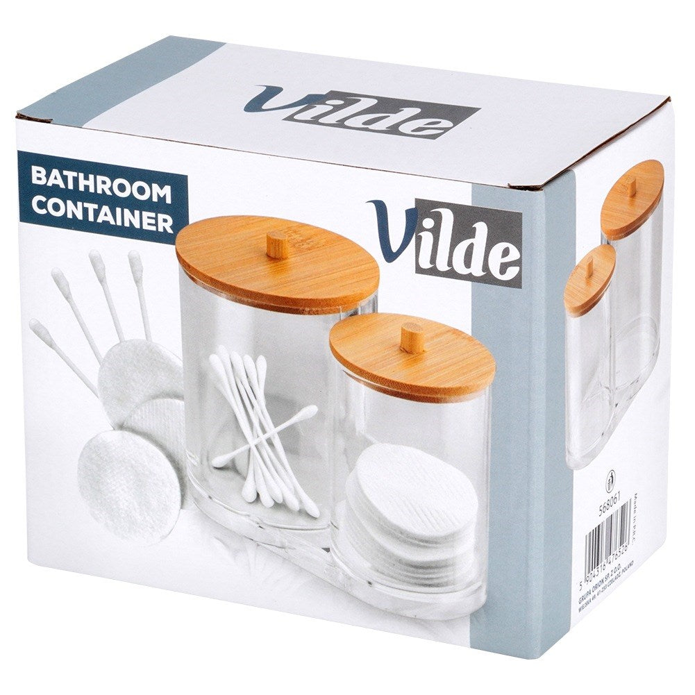 Container for cotton buds and cosmetic pads