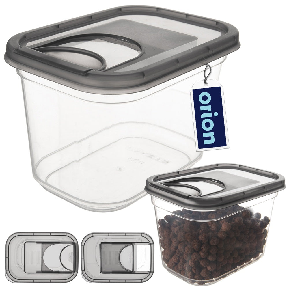 Container for loose products with dispenser GREY 1.3 l