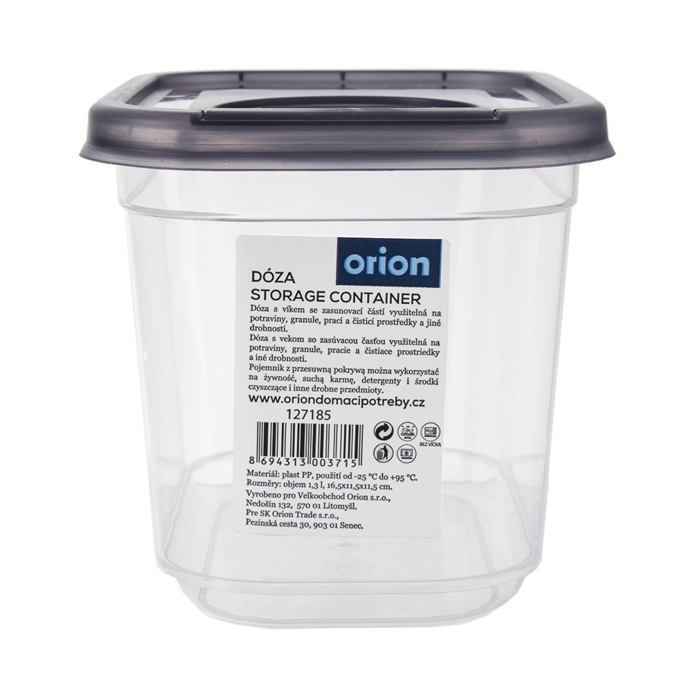 Container for loose products with dispenser GREY 1.3 l