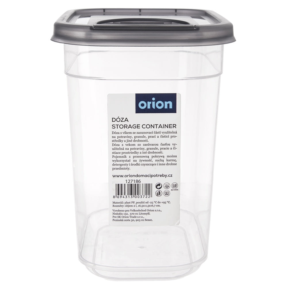 Container for loose products with dispenser GREY 1.9 l