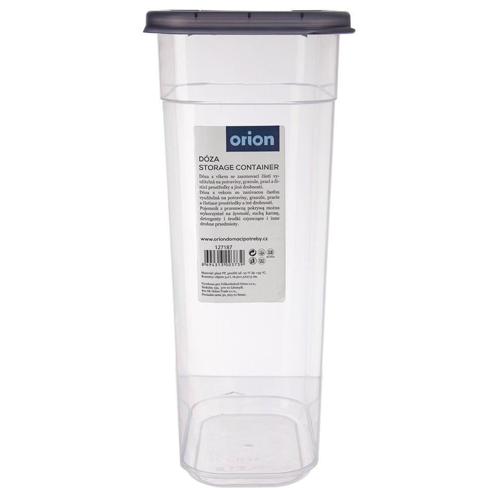 Container for loose products with dispenser GREY 3.2 l