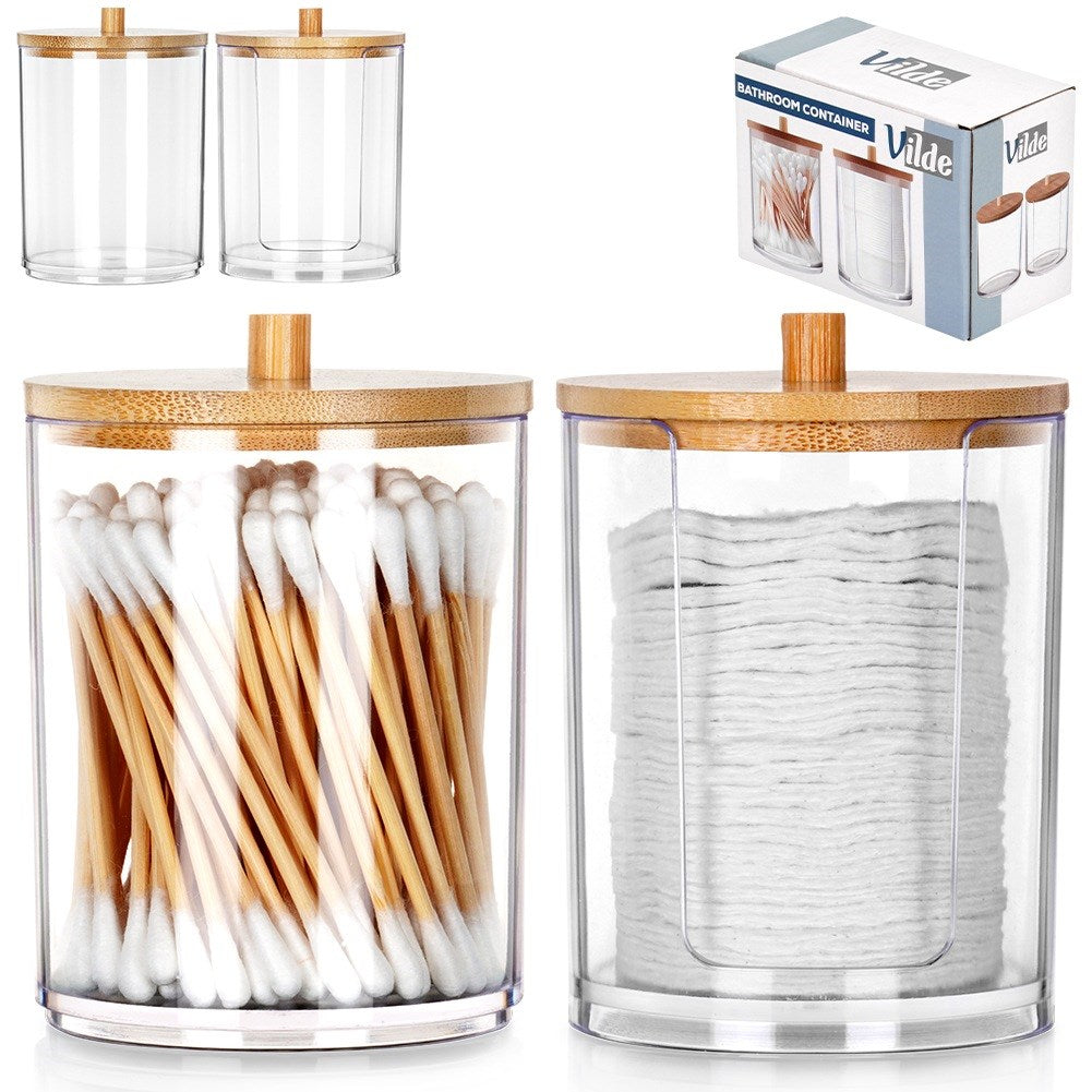 Container for sticks and cosmetic pads 2 pcs.