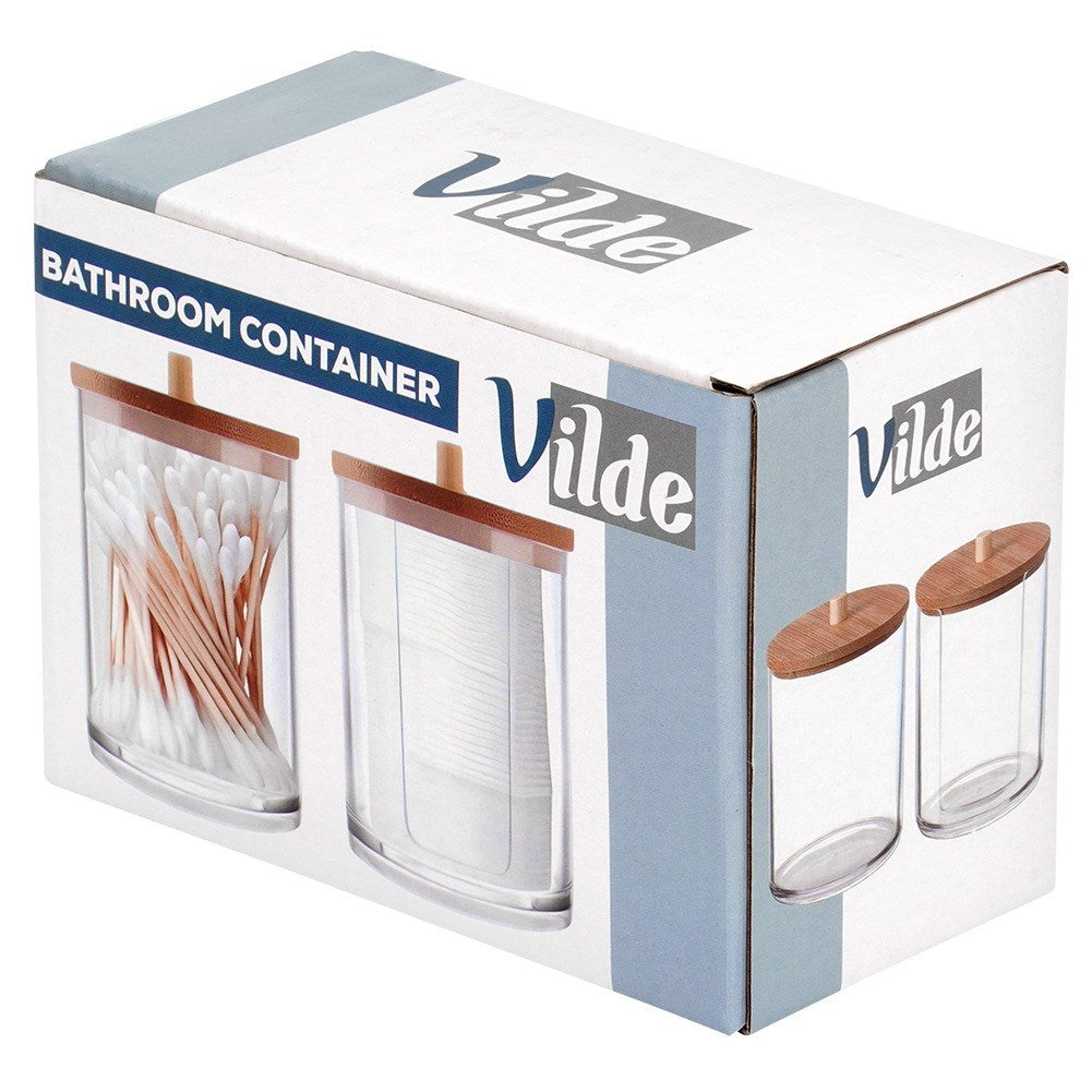 Container for sticks and cosmetic pads 2 pcs.