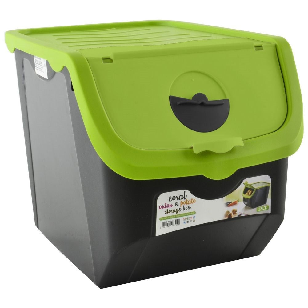 Container with clip lid and ventilation for fruit & vegetables