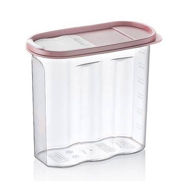 Container with dosing lid for dry goods