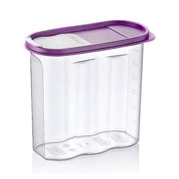 Container with dosing lid for dry goods