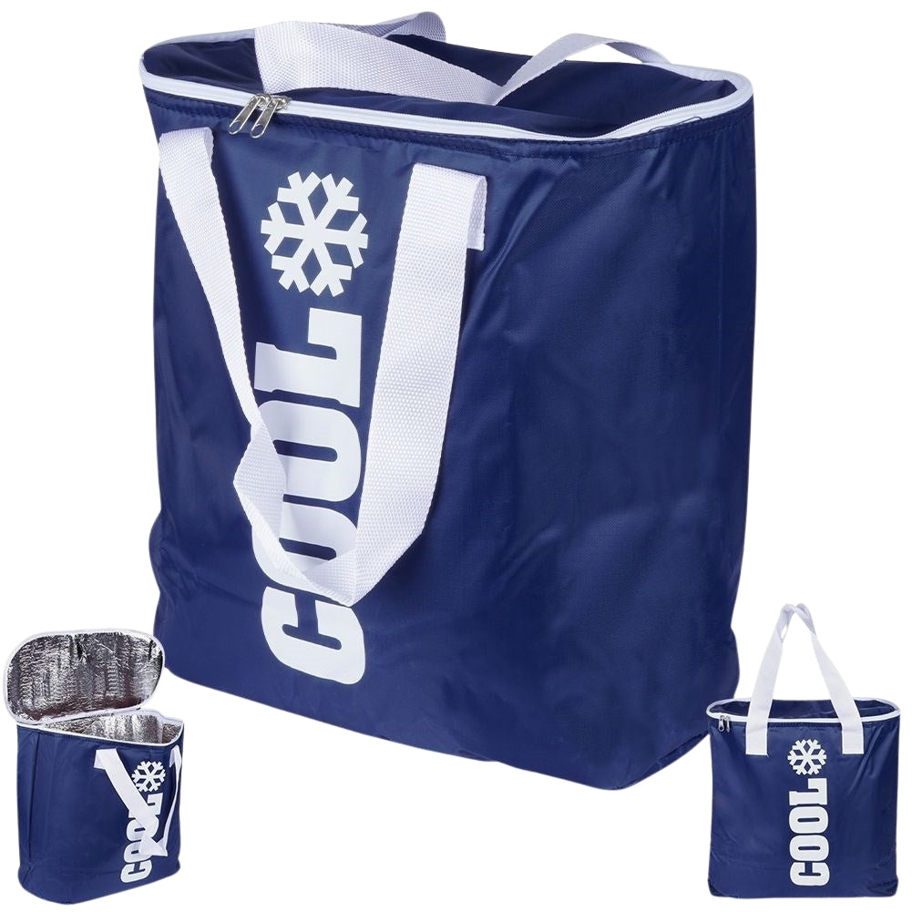 Convenient cooler bag for food and drinks, perfect for travel and picnics