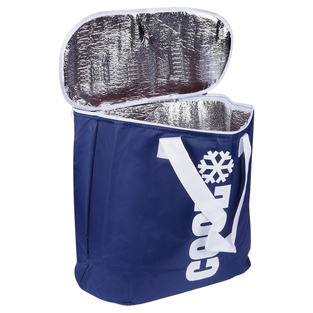 Convenient cooler bag for food and drinks, perfect for travel and picnics