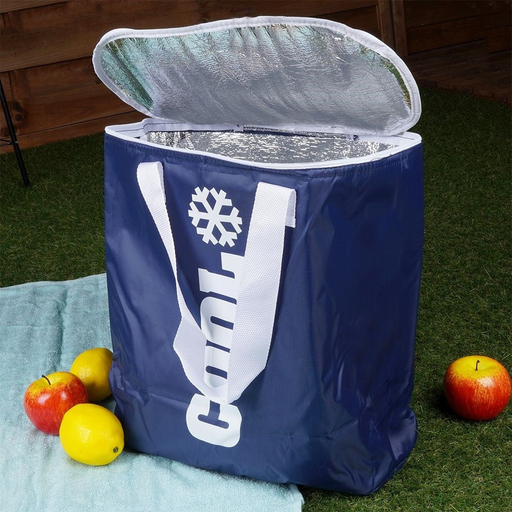 Convenient cooler bag for food and drinks, perfect for travel and picnics