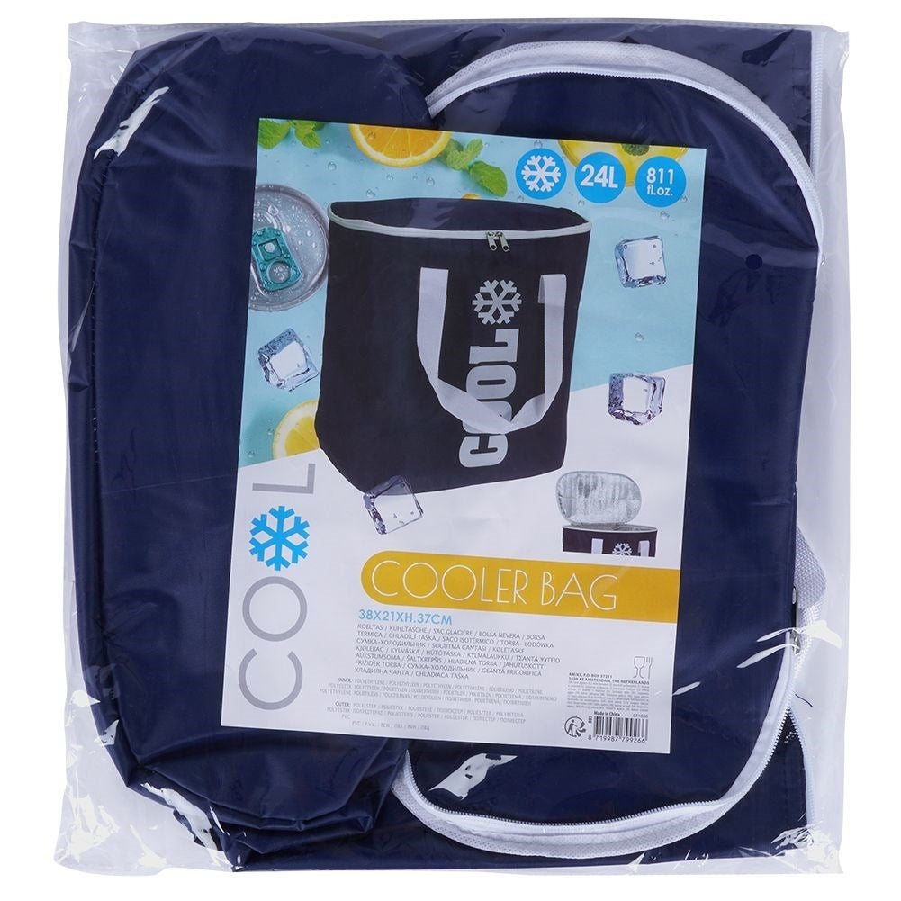 Convenient cooler bag for food and drinks, perfect for travel and picnics