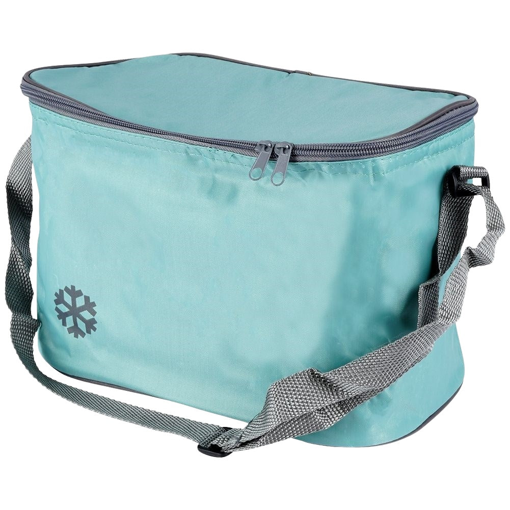 Convenient cooler bag for hot and cold meals with zipper
