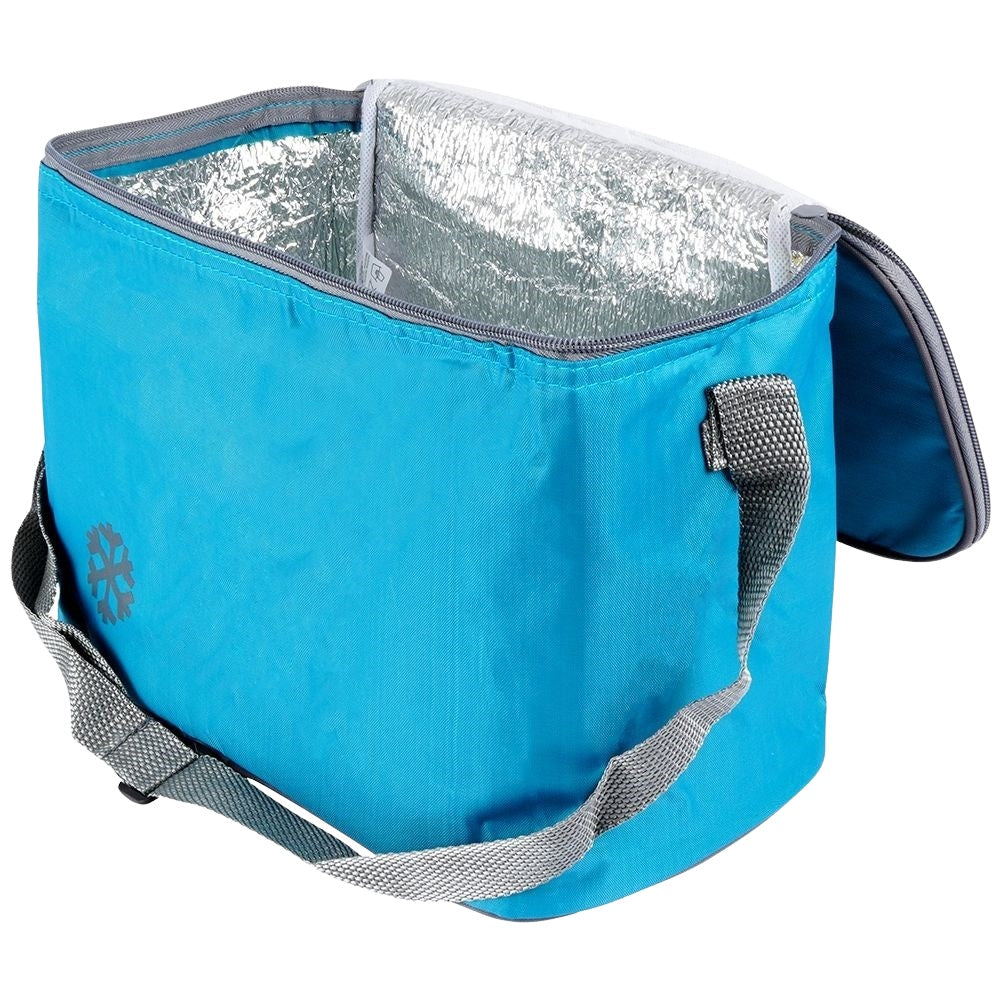 Convenient cooler bag for hot and cold meals with zipper