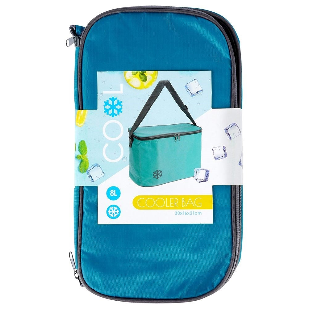 Convenient cooler bag for hot and cold meals with zipper