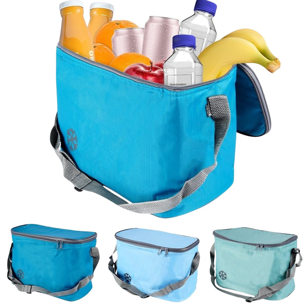 Convenient cooler bag for hot and cold meals with zipper