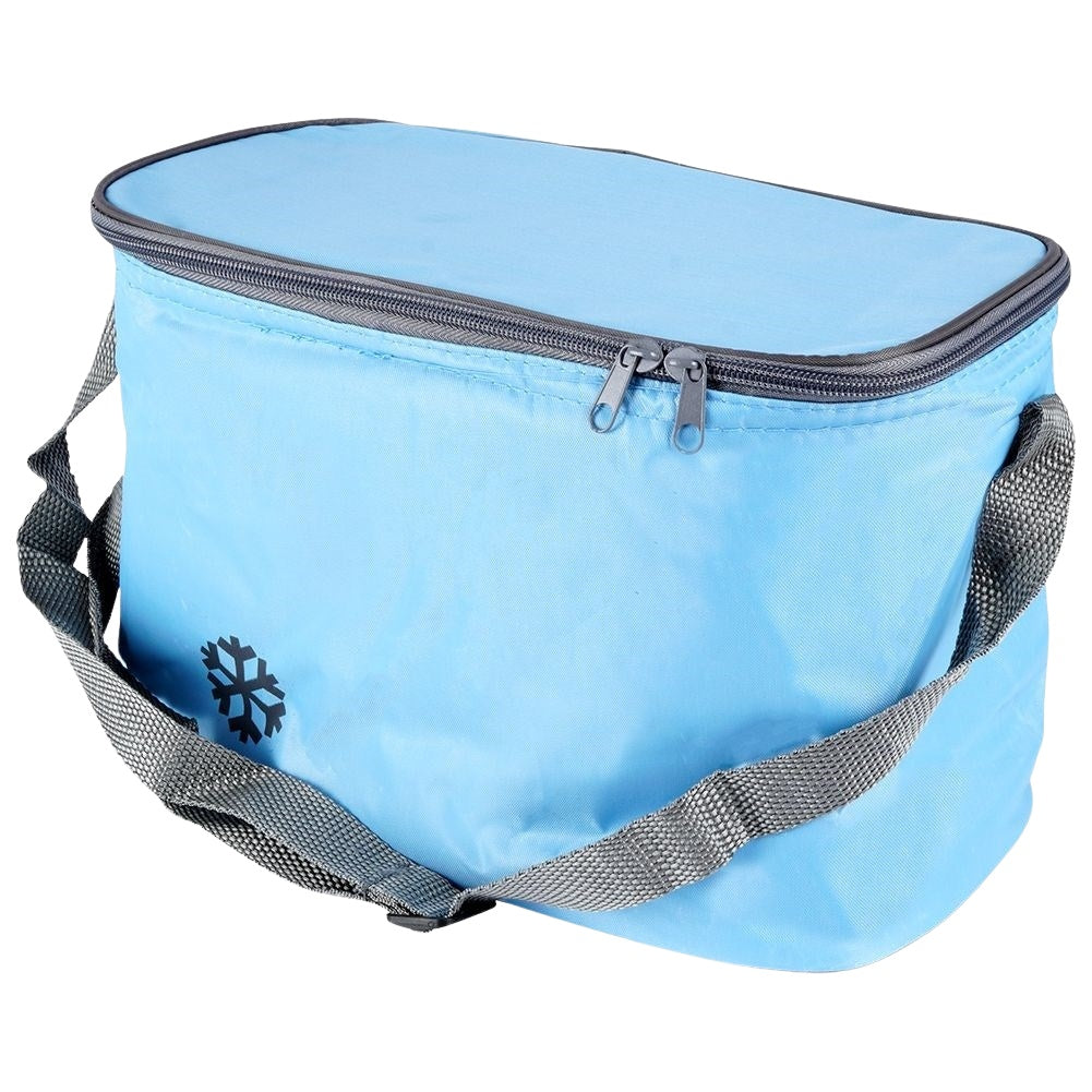 Convenient cooler bag for hot and cold meals with zipper