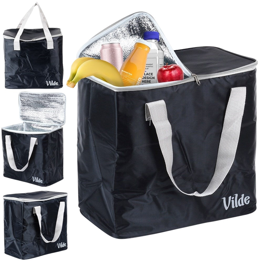 Convenient cooler bag for meals and drinks, hot and cold.