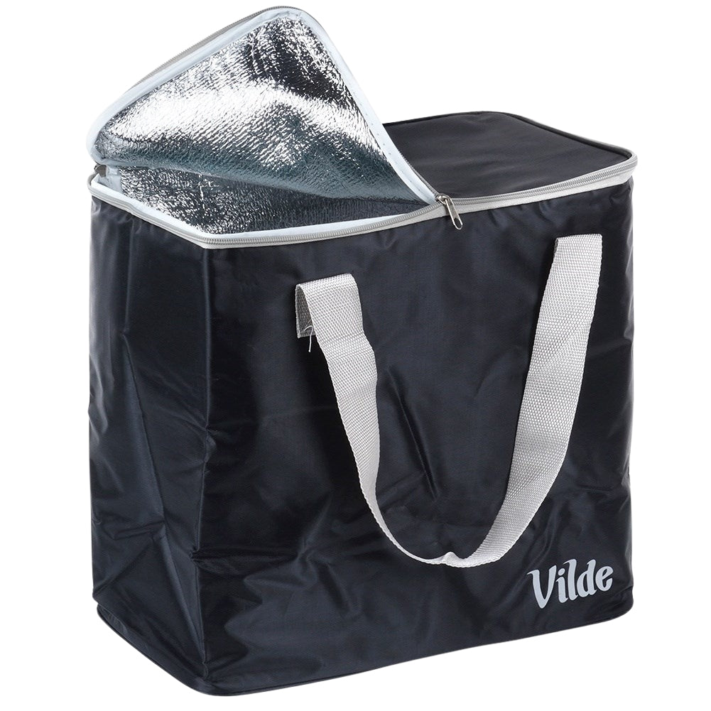 Convenient cooler bag for meals and drinks, hot and cold.