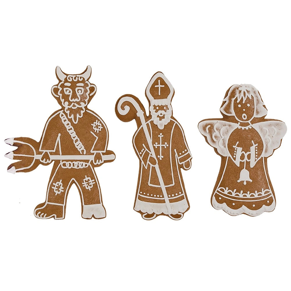 Cookie Cutters Set, Stainless Steel, Angel, Devil, Santa