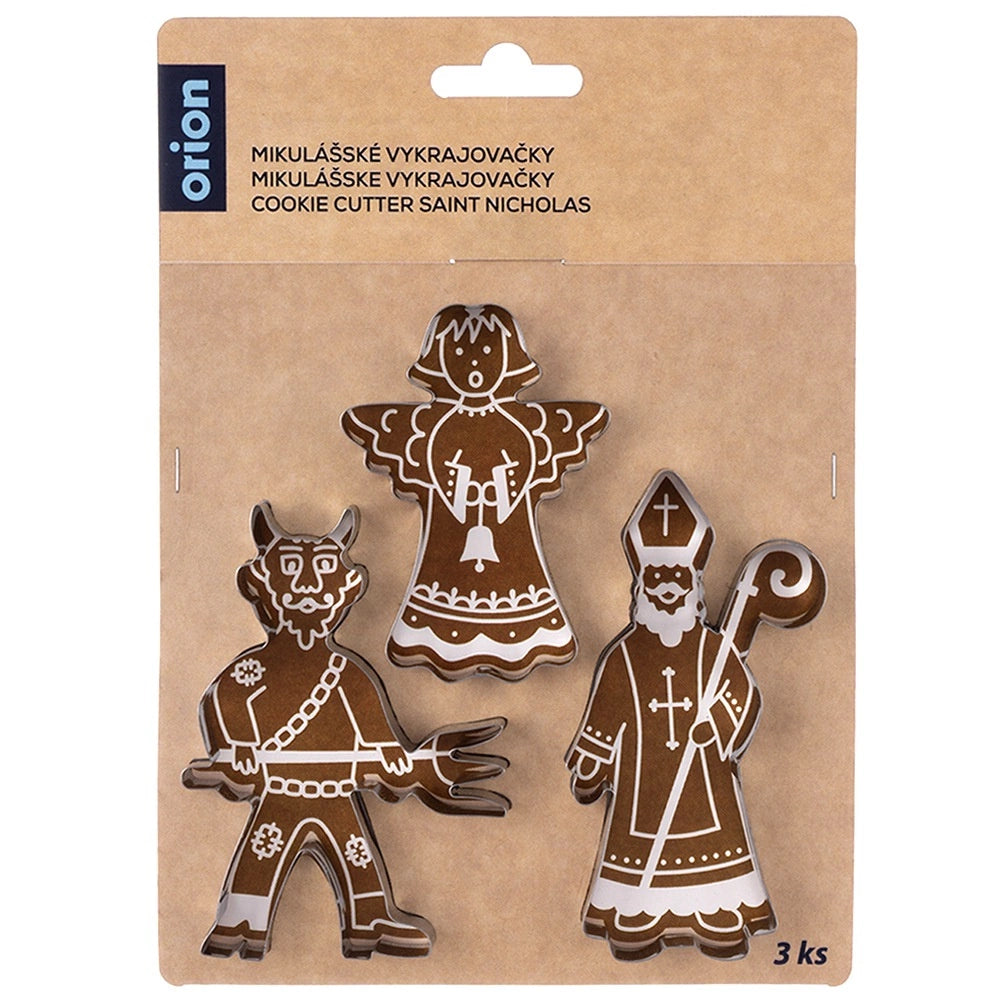 Cookie Cutters Set, Stainless Steel, Angel, Devil, Santa