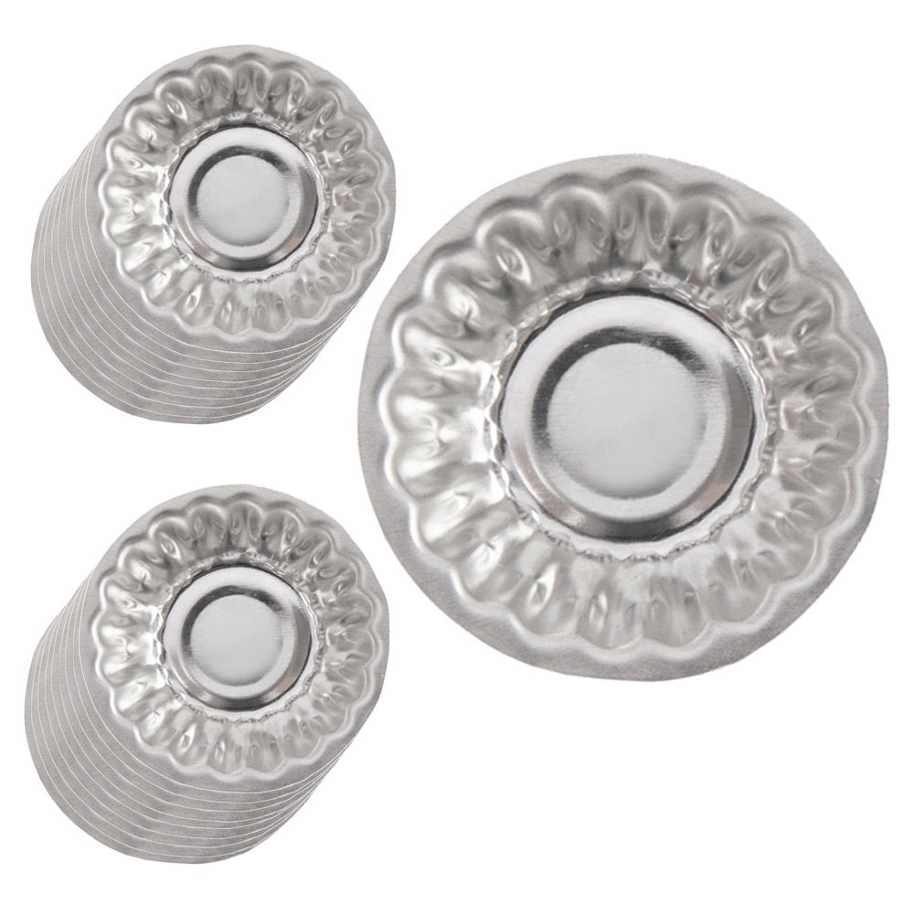 Cookie Cutters Set, Steel, 20 Pieces, Round Shape